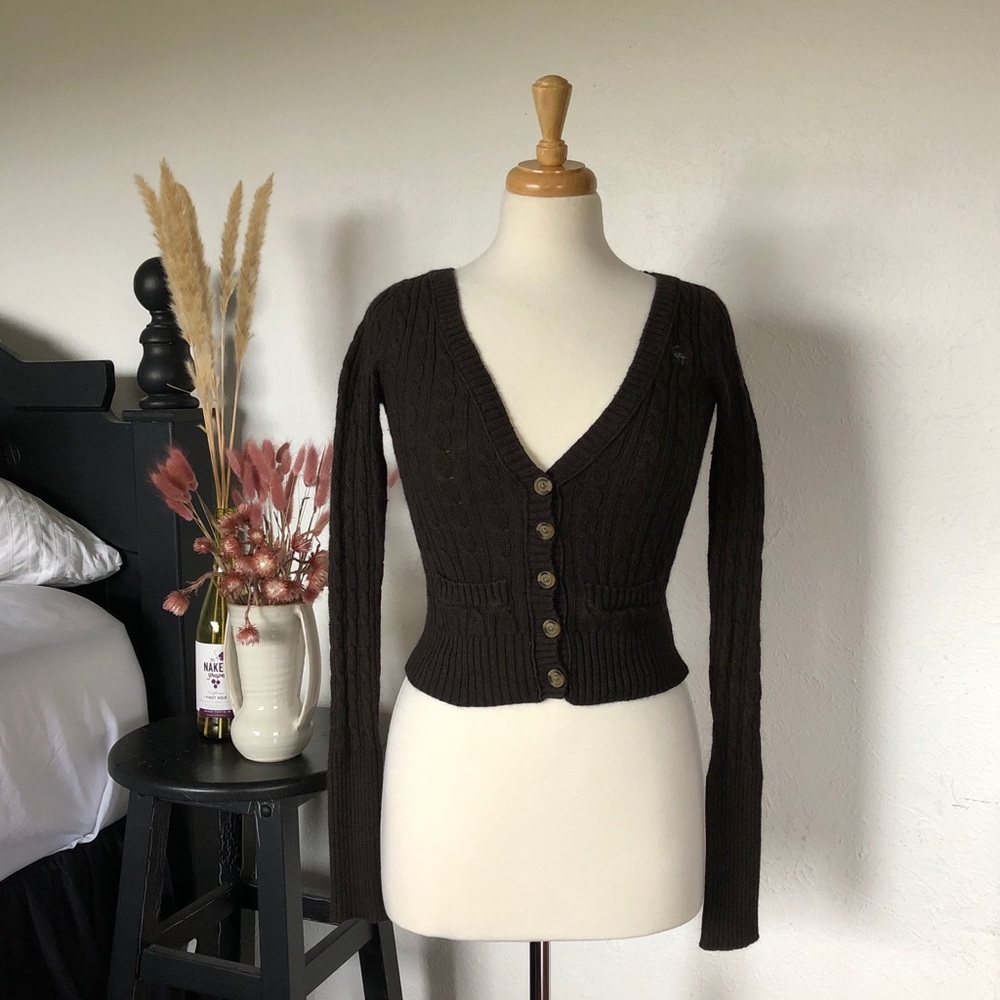ABERCROMBIE Brown Cardigan